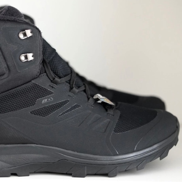 Salomon OUTblast TS CSWP Snow Boots Men US 9.5/ EU 43 1/3 Black 409223 - Picture 1 of 6